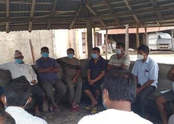 दुहबीका वडाअध्यक्ष मानदैनन कोरोनाको न्युनतम मापदण्ड