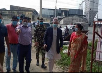 दुहबीको आइसोलेसन केन्द्र र अस्थायी कोभिड अस्पताल मुख्य मंत्रीले गरे निरीक्षण