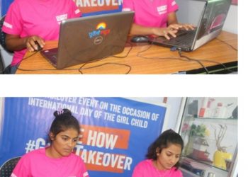 डिजिटल टेकओभरमा किशेरीहरूलाइ एक दिनका लागि एक्टिङ् इडिटरकाे जिम्मेवारी