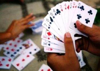 दुहबीको एक काठ मिलमा चल्छ जुवा तास, ७७  हजार नगदसहित ९ जुवाडे पक्राउ