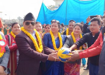 दुहबीमा प्रथम उप-प्रमुख महिला भलिबल प्रतियोगिता सुरु