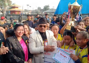 दुहबीमा प्रथम उप–प्रमुख महिला भलिबल प्रतियोगिताको उपाधी बराहक्षेत्रलाइ