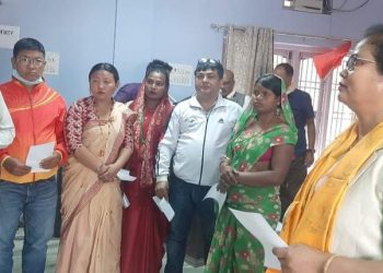 नेकपा एमाले दुहबी नगर समितीले लियो सपथ ग्रहण
