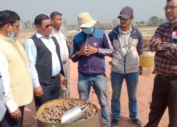 दुहबीको जयबाबा इंटा उद्योगमा बायोमास प्लेटको प्रयोग