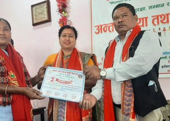 दुहबीमा १११ आंै नारिदिवसका साथै ८५ औ परम त्रिमुर्ती जन्म जयन्ती मनाइयो