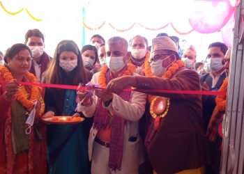 बर्जु गाउँपालिका प्रशासकीय कार्यालयको नबनिर्मित भवन उदघाटन तथा बृहत रक्तदान