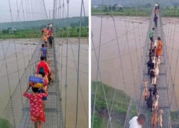 सप्तकोशी नदिको पश्चिमी तटबन्ध भत्कियो, उद्वार कार्य जारी