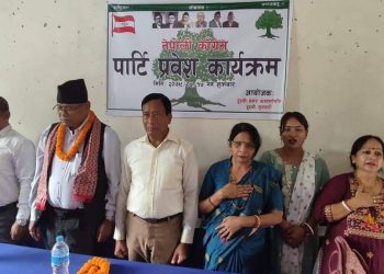 दुहबीमा कांग्रेसको पार्टि प्रबेश कार्यक्रममा सातौं पटक बिजय हुने गच्छदारको दावी