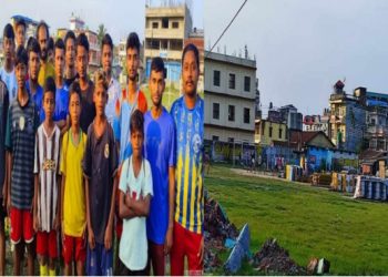 दुहबीमा बिधालयको परिसर भित्र मेला लगाउन खोजेको भन्दै स्थानीय युवा द्वारा बिरोध ।