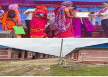 मेयर गच्छ्दार द्वारा दुहबीका ८० सुकुम्बासी परिवार लाई सुबिधा सम्पन्न घर हस्तान्तरण