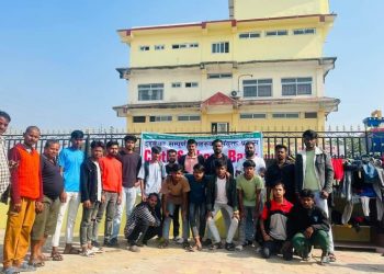 दुहबीका युवाहरूको संयुक्त पहलमा निशुल्क कपडा तथा जुता बैँक शुरु ।