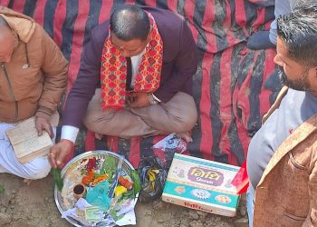 मेयर गच्छदार द्वारा एकैदिन ६ वटा कार्यालय भवनको सिलान्यास