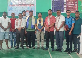 दुहबी ब्याड्मिन्टन क्लवको पदस्थापन तथा सम्मान कार्यक्रम सम्पन्न