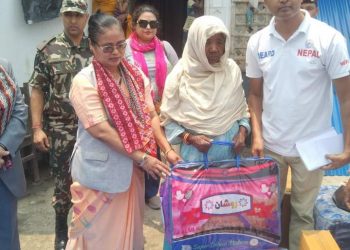 दुहबीका ११ आगलागि पीडितलाई प्याकेजमा ५०/५० हजार बराबरको राहत