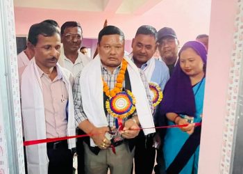 दुहबी ७ नम्बर वडाको प्रशासनिक भवन उद्घाटन