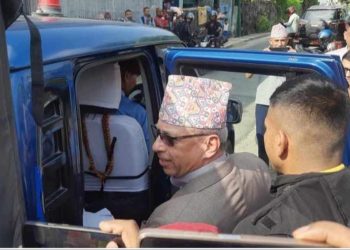 जापान भ्रमण प्रकरणमा विवादित बनेका कोशिका पूर्वमन्त्री अधिकारी पक्राउ ।