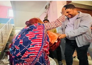 दुहबी ४ का जेष्ठ नागरिक तथा अपाङ्ग र एकल महिलालाइ जाडोको न्यानो कपडा बितरण