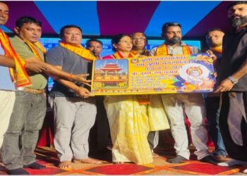 दुहबीमा श्रीकृष्ण जन्माष्टमीकोअवसरमा नवनिर्मित रथ हस्तान्तरण