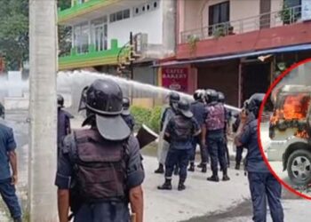 नेविसंघका कार्यकर्ताले जलाएका थिए सरकारी गाडी, अदालतमा भिडियो नचलेपछि पाए सफाइ