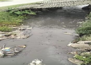 दुहबी ३ मा दुर्गन्धित पानी बग्दा स्वास्थ्य जोखिम बढदै स्थानीय आक्रोशित