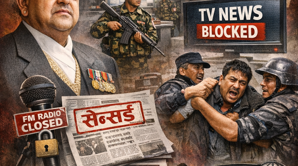 राजा ज्ञानेन्द्रको प्रत्यक्ष शासनमा मिडियामाथि सेन्सरशिप, आर्थिक दबाब र दमन: एक विश्लेषण