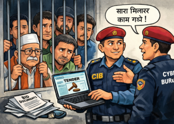 ठेक्कापट्टा प्रक्रियामा चलखेल गर्ने दुहबीका दास सहित ६ जना पक्राउ, सरकारी वेबसाइटमै छेडखानी